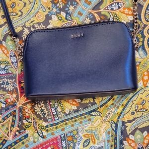 DKNY Navy Blue Leather Bag